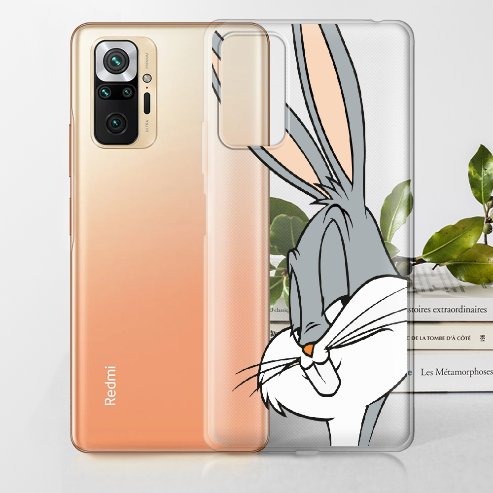 Чохол BoxFace Xiaomi Redmi Note 10 Pro Lucky Rabbit Прозорий силікон (42053-bk81-42053) - фото 2