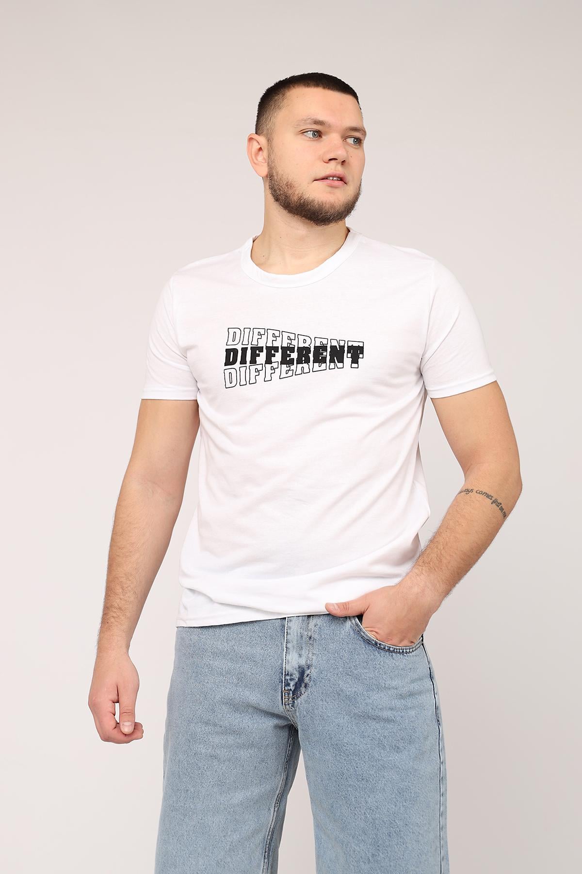 Футболка с коротким рукавом мужская Yuki ЦБ-00273168 р. 46 Белый (SKT001053619)