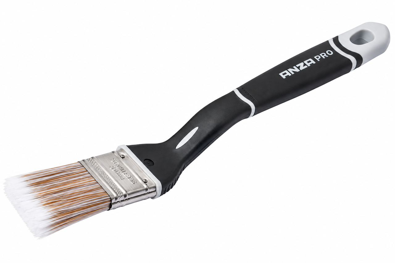 Кисть Anza Super Soft Short Angled Brush Ergo 35 мм