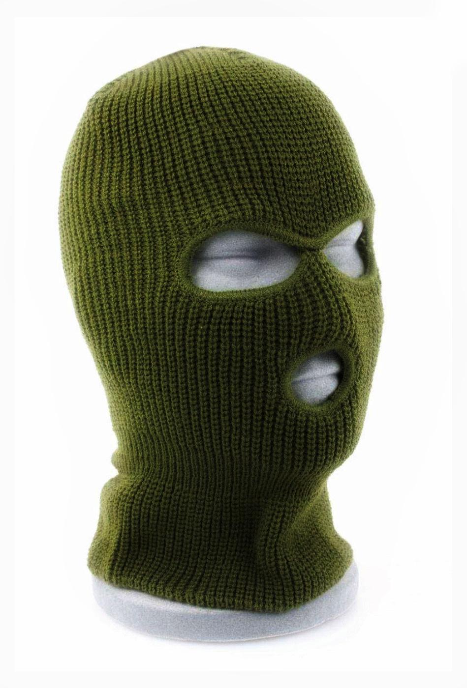 Балаклава шапка 2в1 унисекс Хаки - фото 3