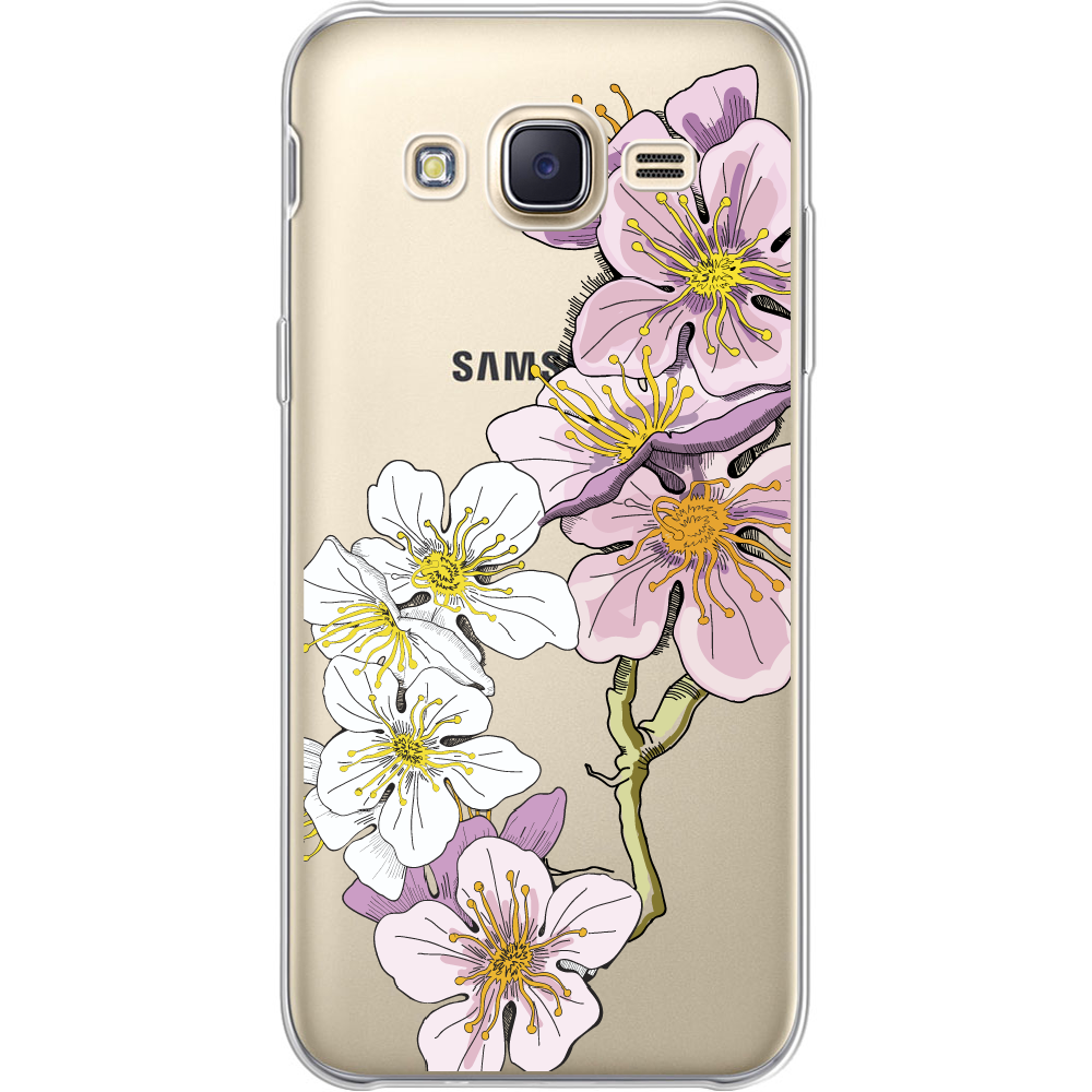 Чохол BoxFace Samsung J500H Galaxy J5 Cherry Blossom Прозорий силікон (25242-cc4-25242)