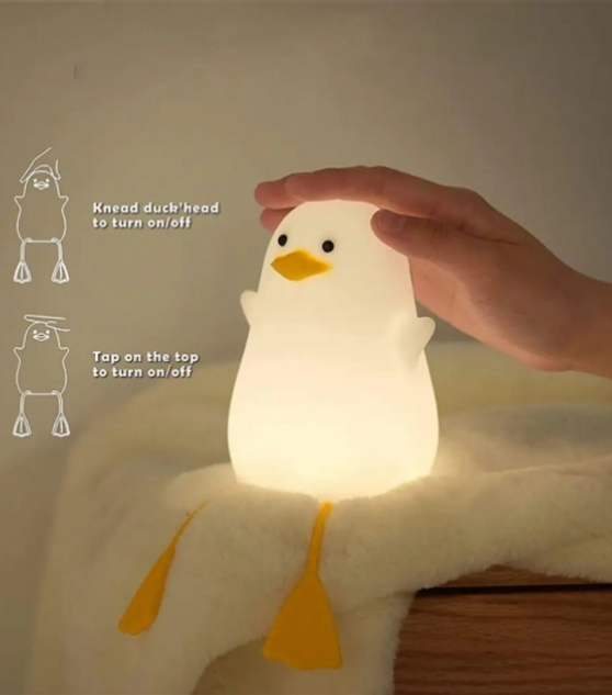 Нічник дитячий силіконовий миленька Качка (ZGZMA-01) - фото 4 Нічник дитячий силіконовий миленька Качка (ZGZMA-01) - фото 4