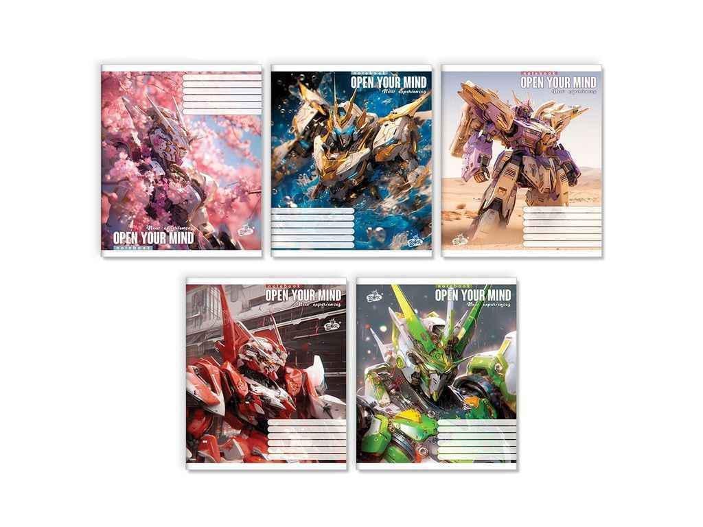 Тетрадь в клетку Бріск 24 л. 20 шт. ТВ-109 №2467 Железный титан (1065695)