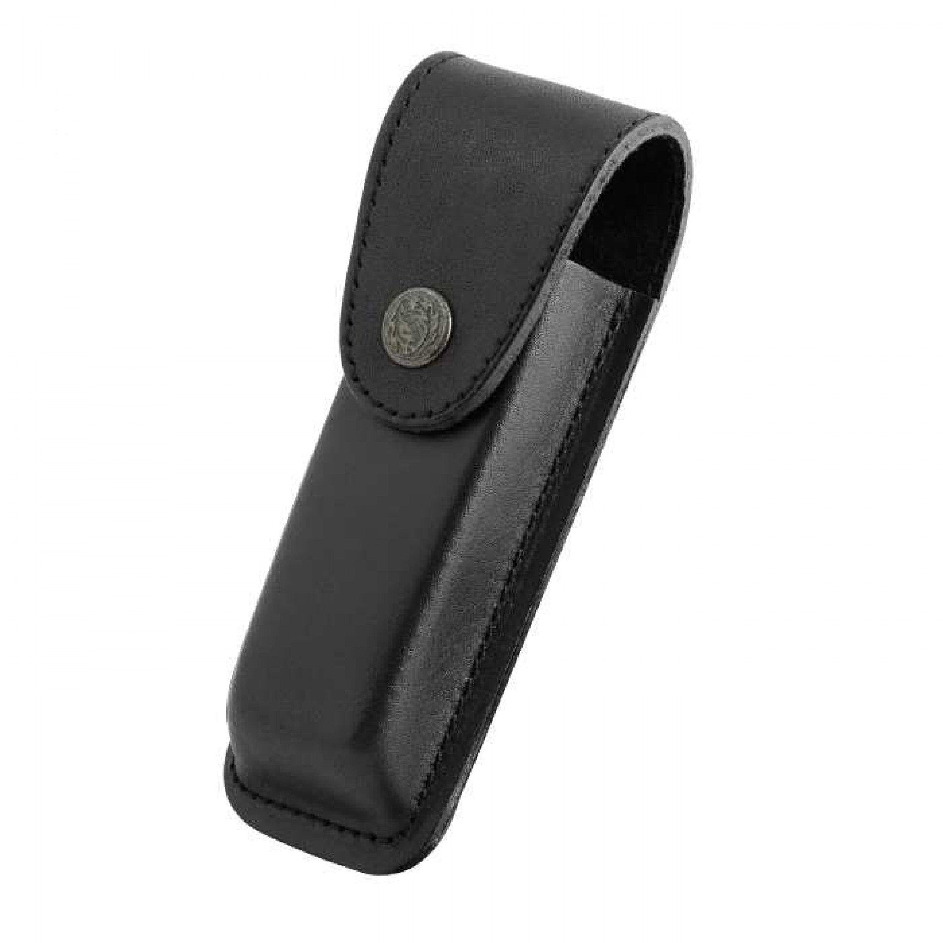 Чехол для ножа Grand Way натуральная кожа на кнопке Черный (200GW)