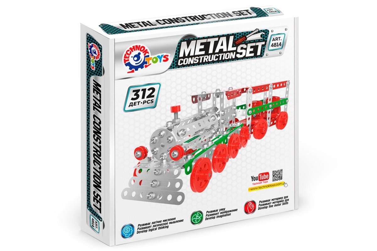 Конструктор металлический ТехноК Поезд (4814)