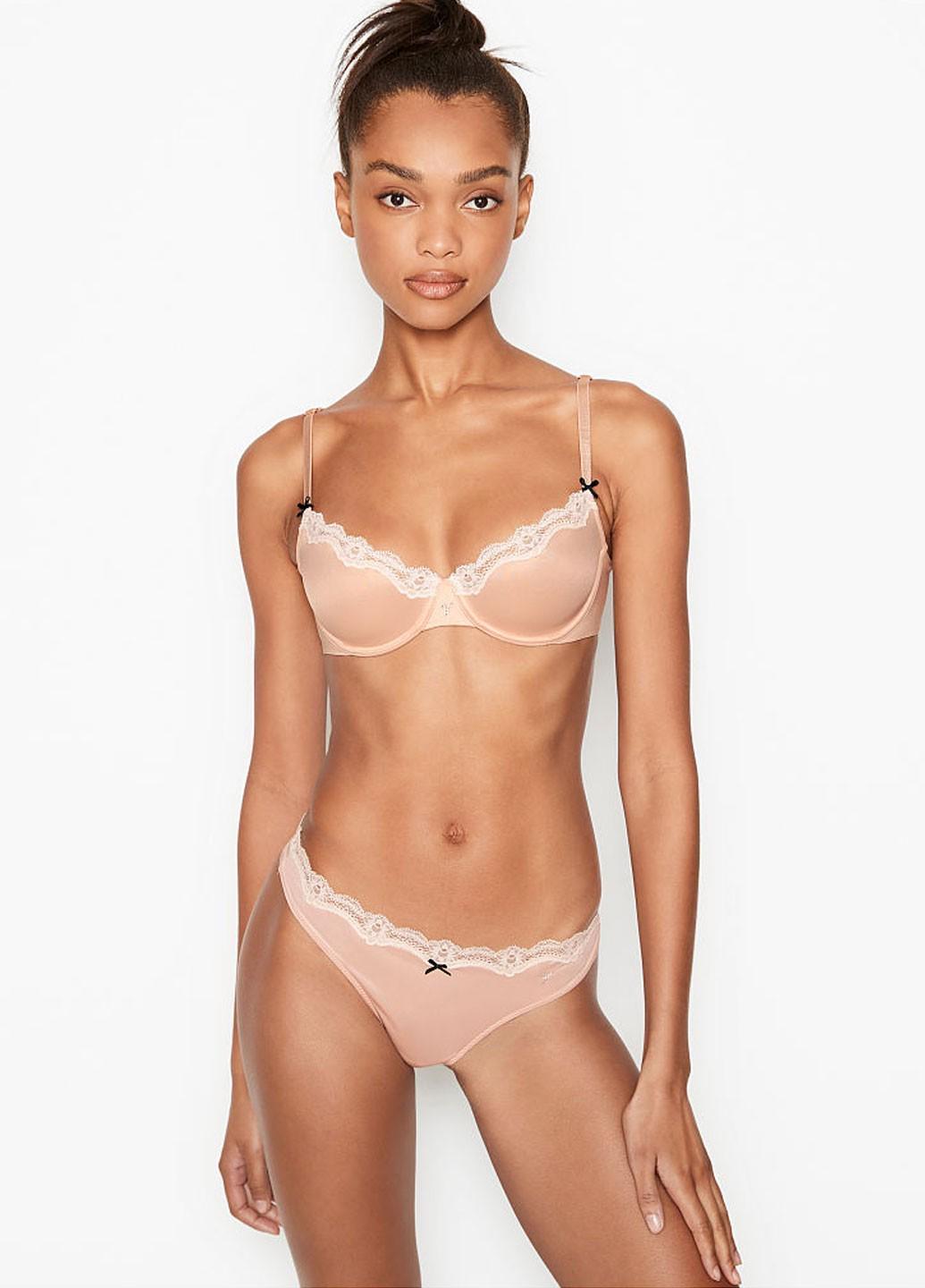 Трусики Victoria's Secret XS Бежевый (144000409934N2ZXS)