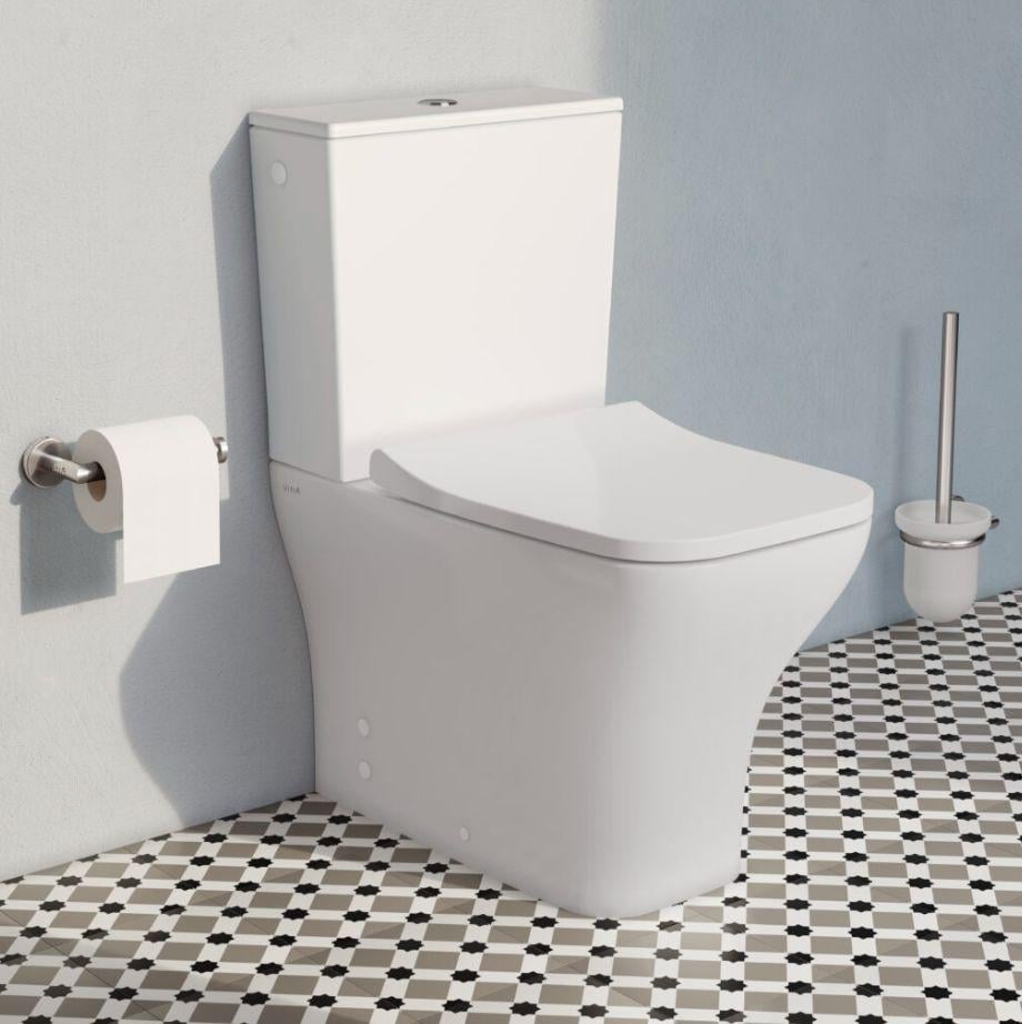 Унітаз підлоговий VitrA Mia S SmoothFlush 88-9870B003-7203 з бачком і сидінням Soft Close (88-9870B003-7203) - фото 2