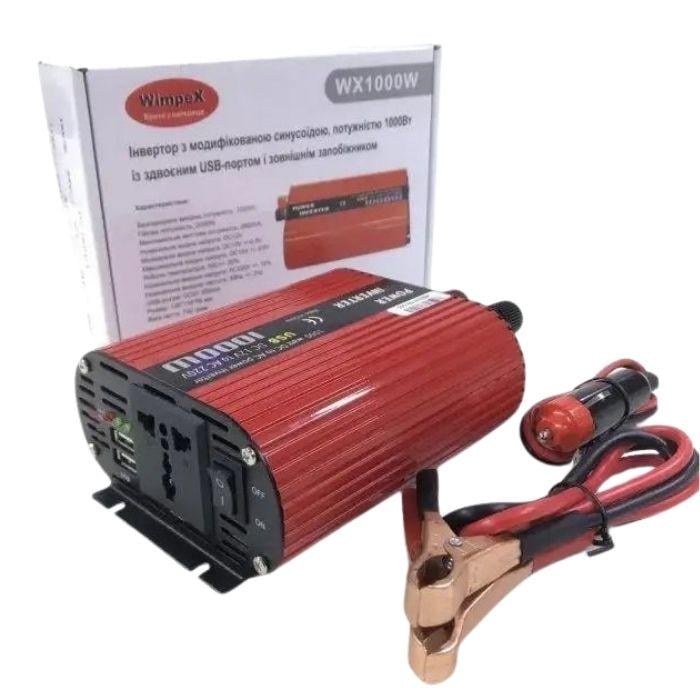 Автомобильный инвертор WimpeX 2USB PIW-2U 1000W 12v 220v (18168520)