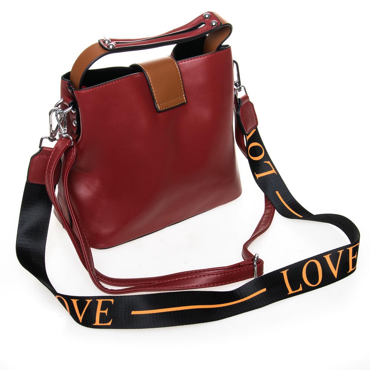 Женская модельная сумочка Fashion 66052 Бордовый - фото 2 Женская модельная сумочка Fashion 66052 Бордовый - фото 2