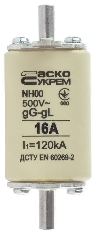 Предохранитель ножной АСКО-УКРЕМ с плавкой вставкой NH 00 16A gG (A0050010008) Предохранитель ножной АСКО-УКРЕМ с плавкой вставкой NH 00 16A gG (A0050010008)
