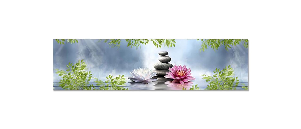 Наклейка виниловая на кухню Zatarga Лотосы и Камни 650х2500 мм (1294193316) Наклейка виниловая на кухню Zatarga Лотосы и Камни 650х2500 мм (1294193316)