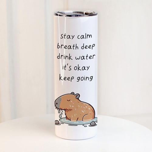 Термос Presentville с принтом Stay calm 650 мл (TER_24A004)