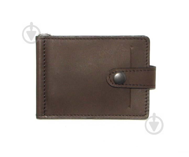 Затискач для грошей DNK Leather Коричневий (DNK Euro Clamp col.F)