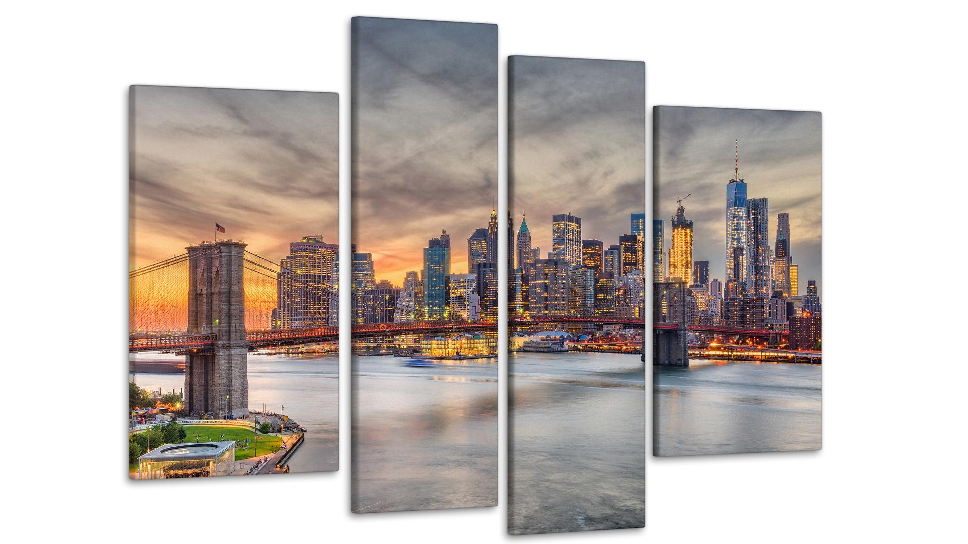 Картина модульная Город 75х118 см (Art-64_4)