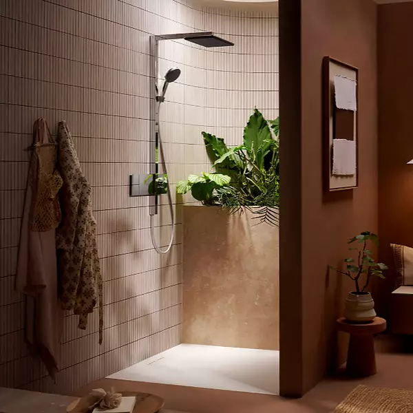 Душевая система Hansgrohe Raindance Alive Q 24580000 210/340 1jet из ShowerSelect Comfort Хром (35606565)