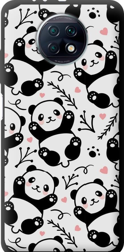 Чехол на Xiaomi Redmi Note 9T Панды (4318b-2261-42517)