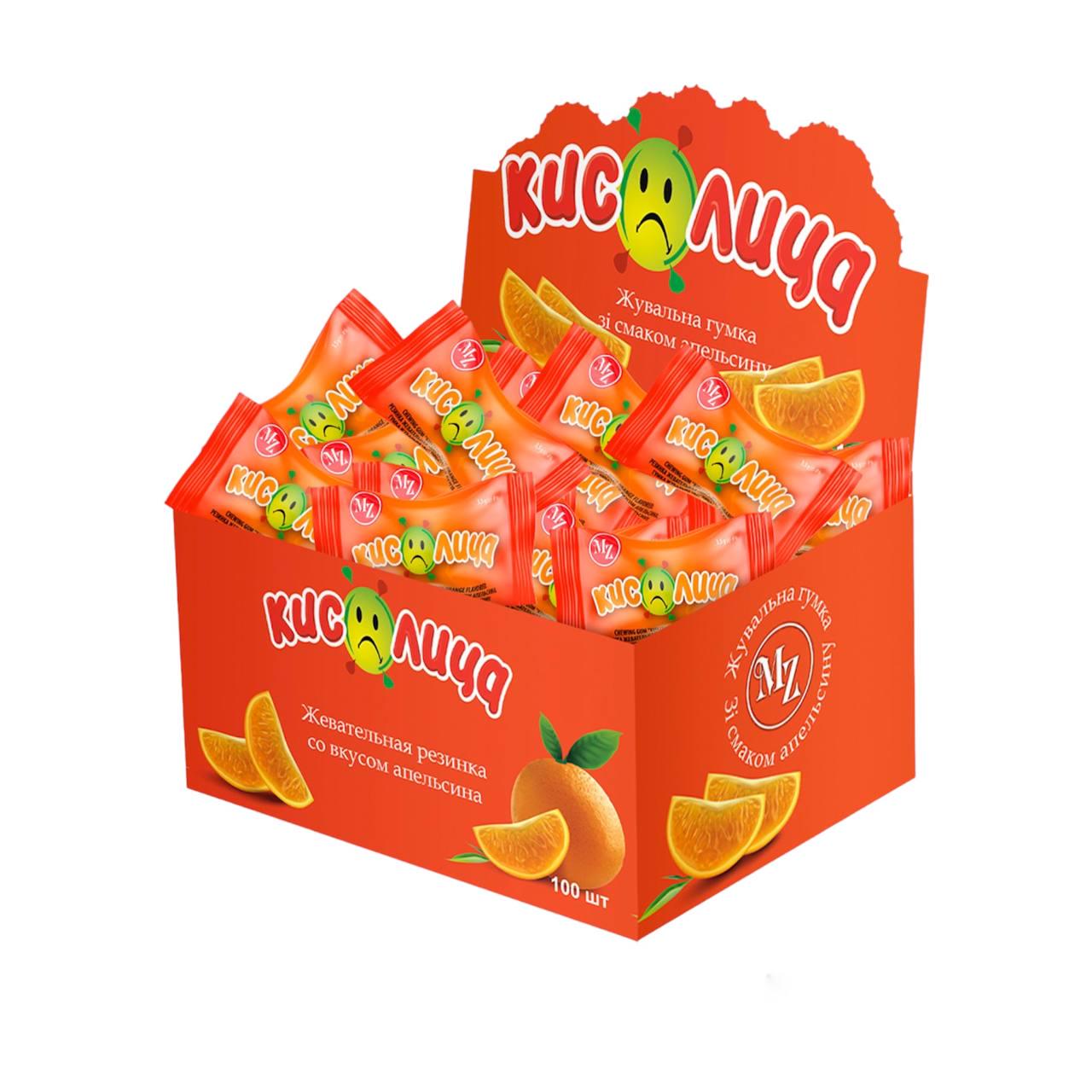 Жувальна гумка Кислиця Апельсин 100 шт. (11604025)