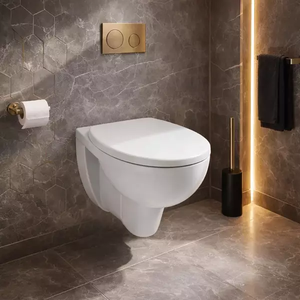 Унитаз подвесной Kolo Rekord K99033000 безобедочный с сиденьем Soft-Close Click2Clean (35278213)