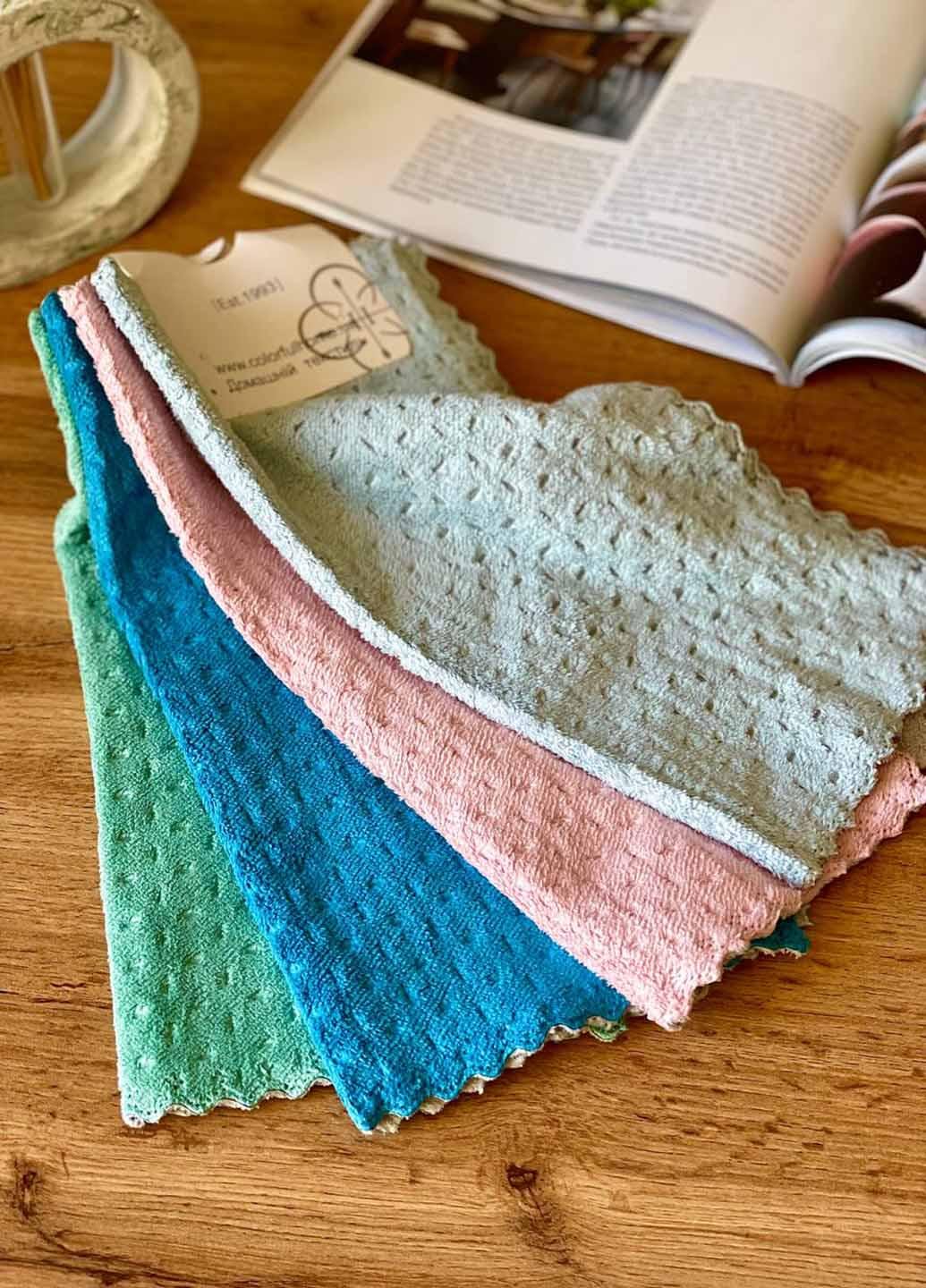 Набор кухонных салфеток с микрофибры 4 шт. 30х30 см