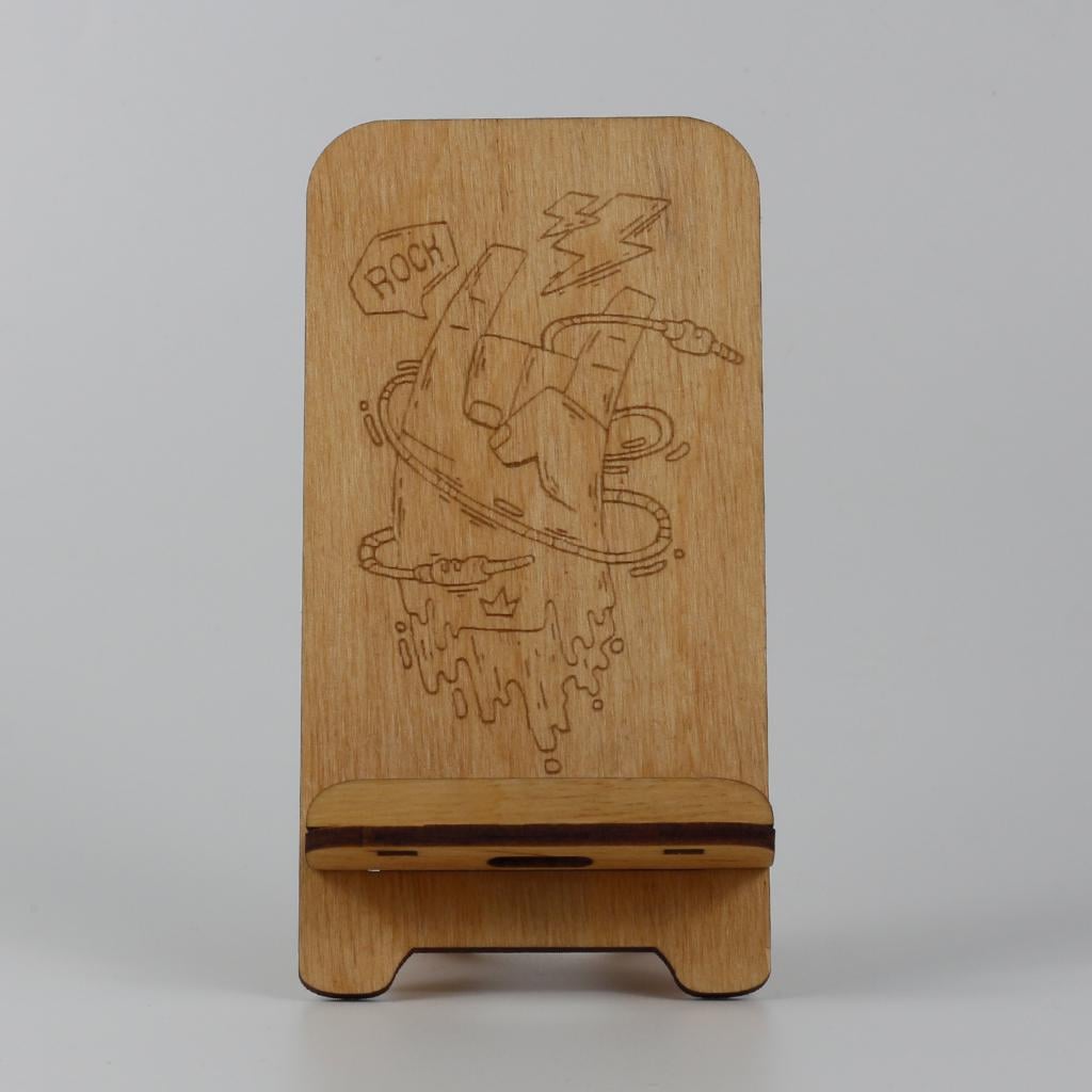 Подставка-держатель для телефона из дерева 26 (03020019)
