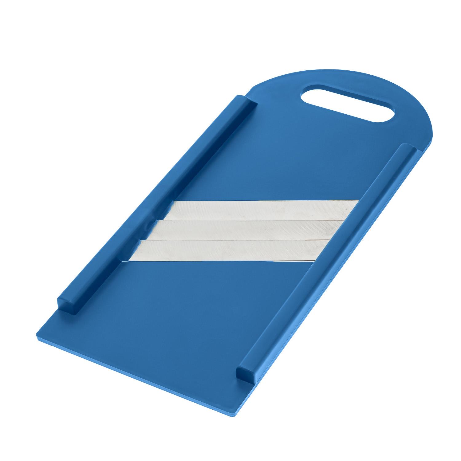 Шинковка для капусты и нарезки овощей/фруктов ручная пластиковая 3 лезвия 16,5х39 см Синий (86941) - фото 6 Шинковка для капусты и нарезки овощей/фруктов ручная пластиковая 3 лезвия 16,5х39 см Синий (86941) - фото 6