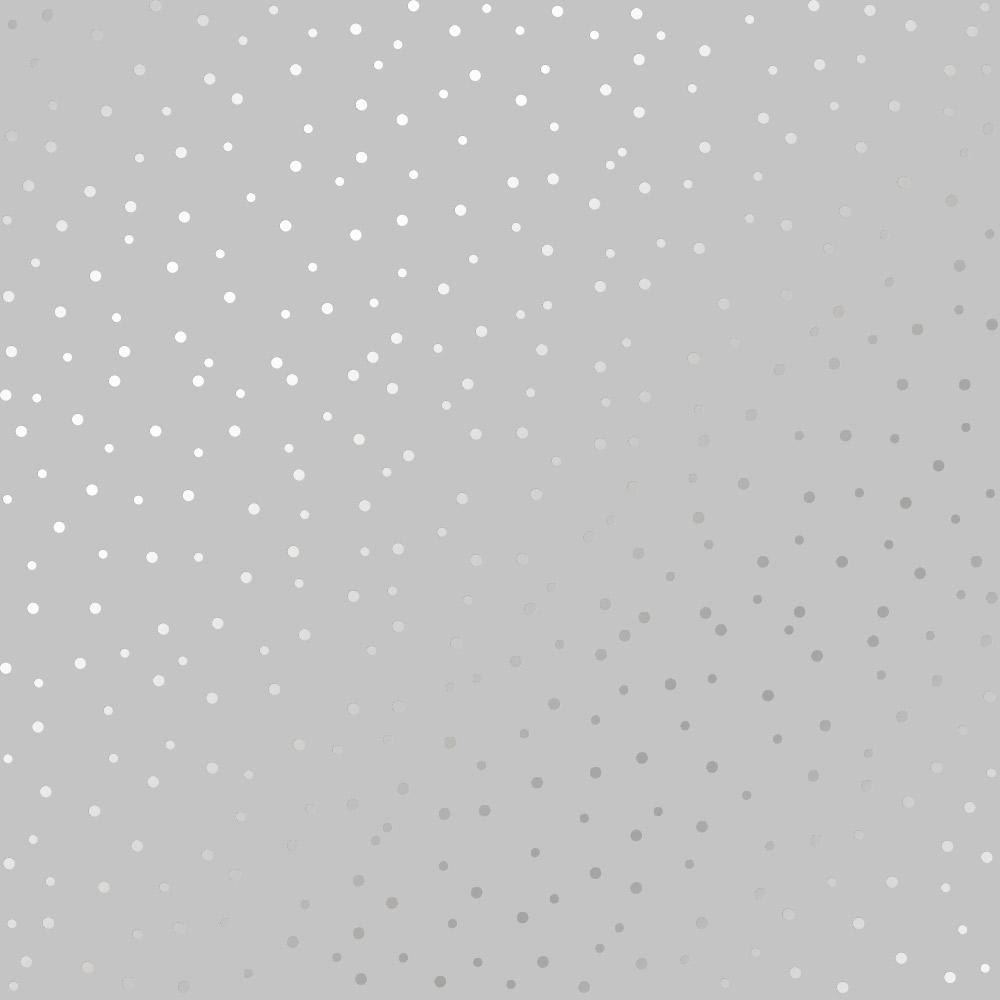 Лист бумаги односторонний Silver Drops с серебряным тиснением 30,5х30,5 см Gray