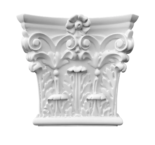 Пилястр полиуретановый капитель Gaudi Decor PL 551N