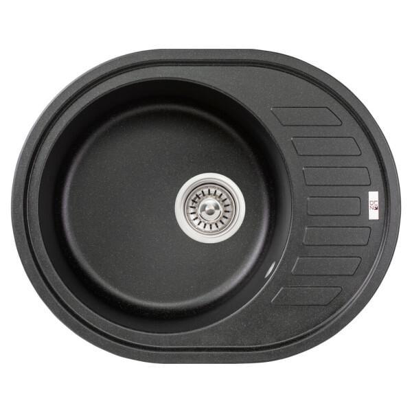Кухонная мойка Lidz 620x500/200 BLM-14 LIDZBLM14620500200 матовая черная (81071)