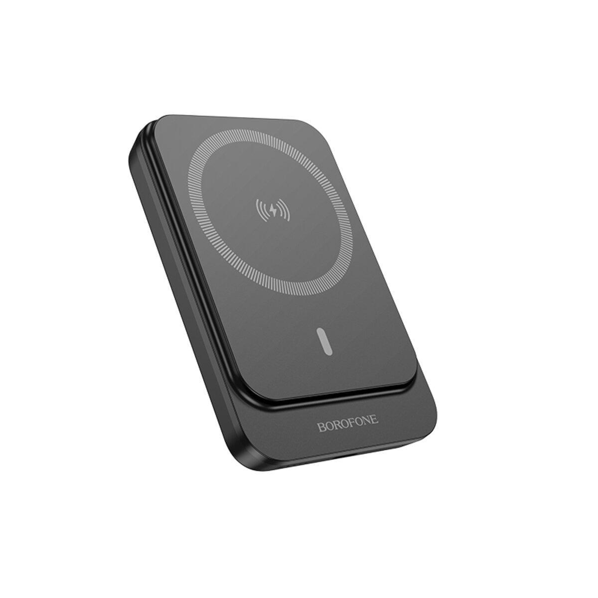 Повербанк Borofone BJ63A Nimble 10000 mAh PD 20W з бездротовою зарядкою MagSafe Black
