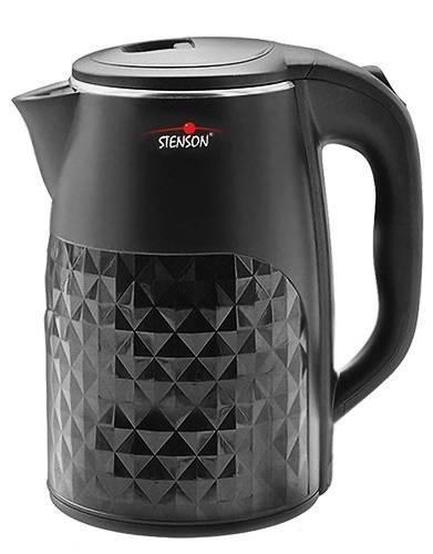 Чайник електричний Stenson ME-2764A Double Wall 2,5 л 2000W Black (iz13300)