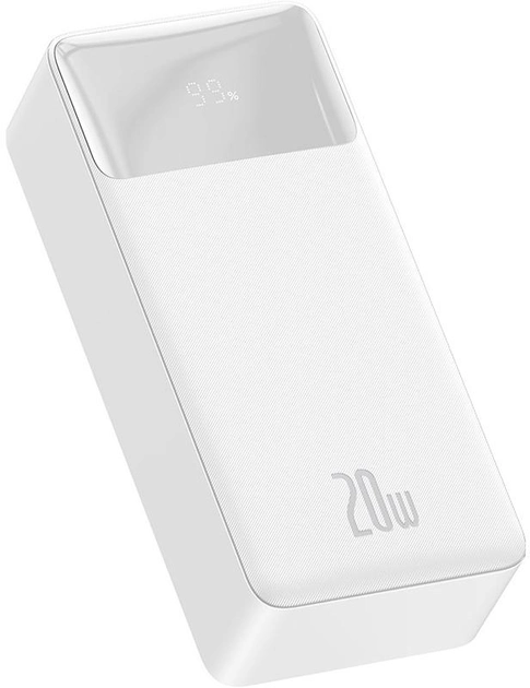 Повербанк Baseus Bipow 3A Digital Display 30000 mAh 20W White - фото 1