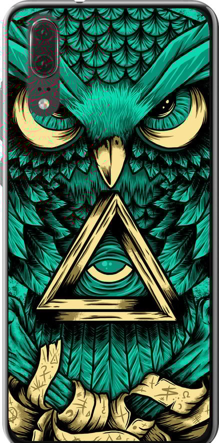 Чехол на Huawei P20 Сова Арт-тату (3971t-1396-42517)