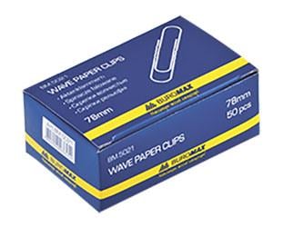 Скріпки закруглені рельєфні Buromax нікельовані 78 мм 50 шт. (BM.5021)