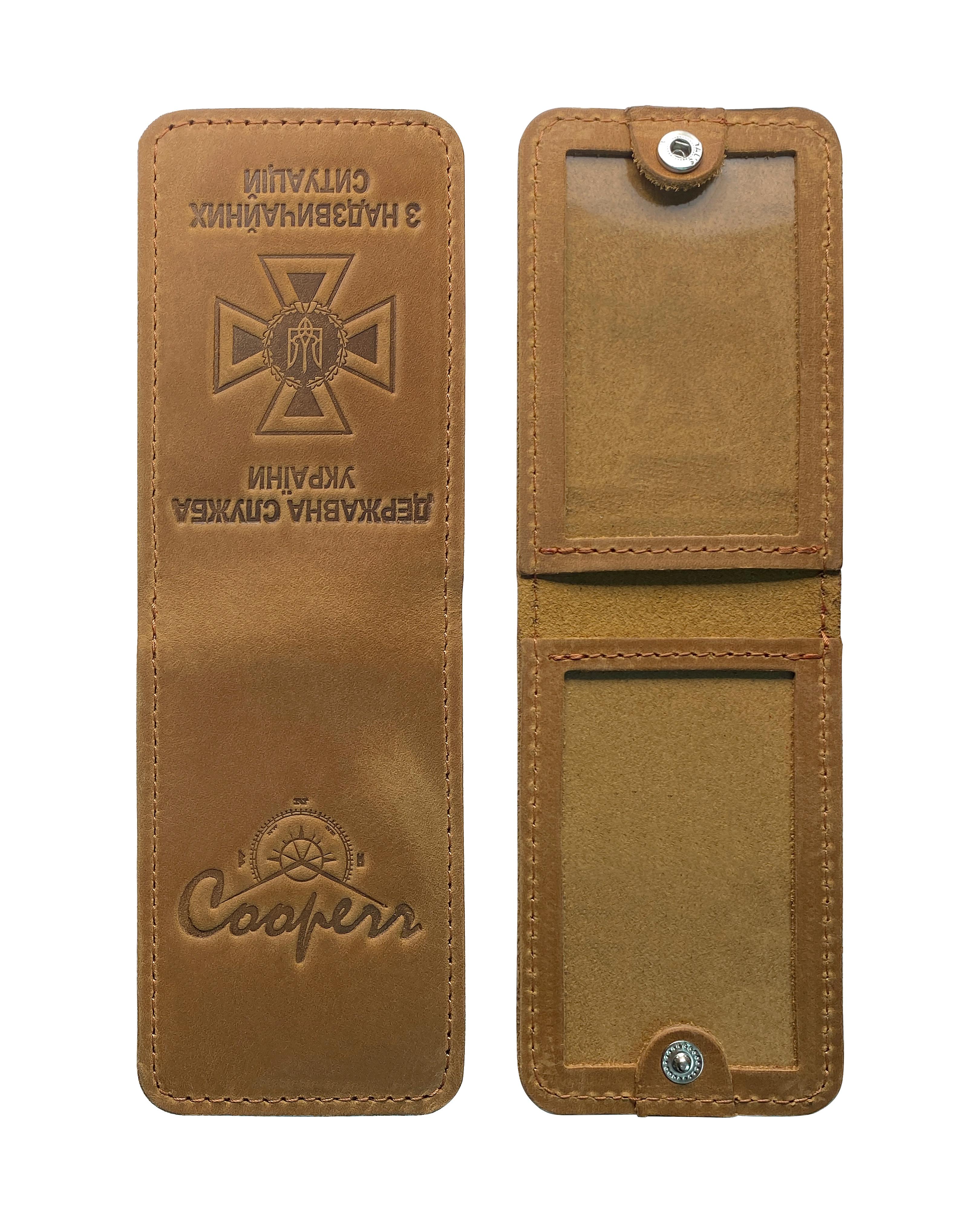 Обложка на удостоверение кожаная ССНС Синий (POS-11.2) - фото 3 Обложка на удостоверение кожаная ССНС Синий (POS-11.2) - фото 3