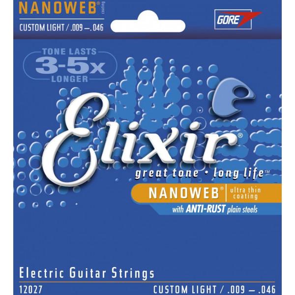 Комплект струн Elixir Electric NanoWeb Custom Light (EL NW CL)