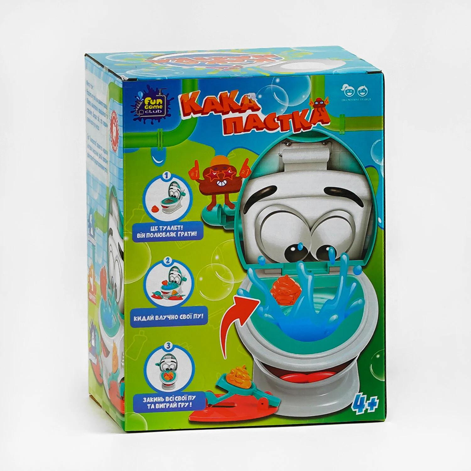 Настольная игра 4FUN Game Club 74187 12 Какапастка унитаз/12 пу/2 какапульта (143390)