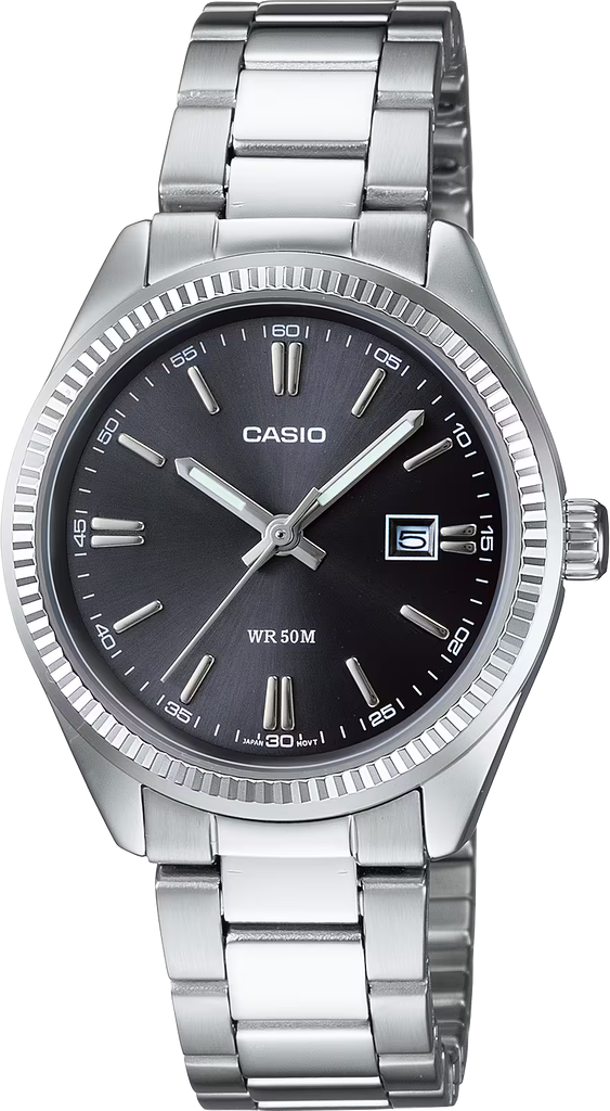 Наручний годинник жіночий Casio LTP-1302D-1A1 Timeless Collection Lady Timeless Collection Чорний (2916179352)