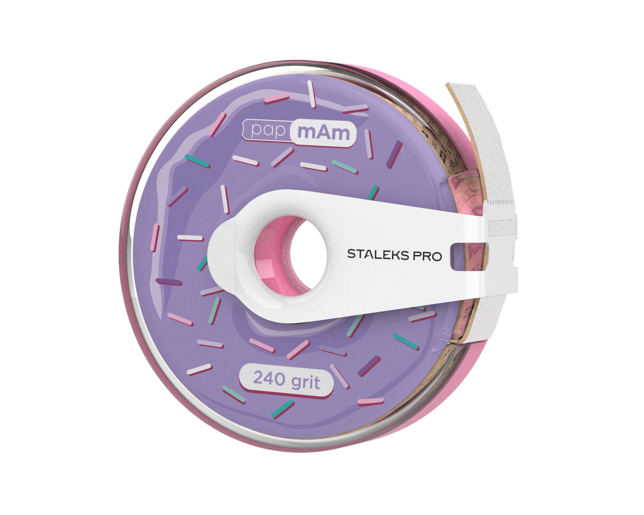 Файл-стрічка змінний у котушці Staleks Pro papmAm з кліпсою пончик 240 grit (2335788398)