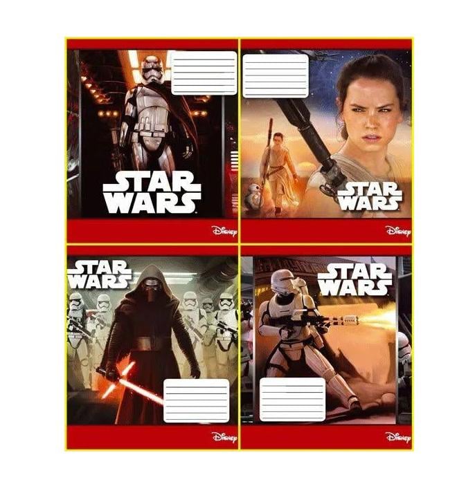 Тетрадь Тетрада STAR WARS 24 листов 20 шт. (MCR-249107)