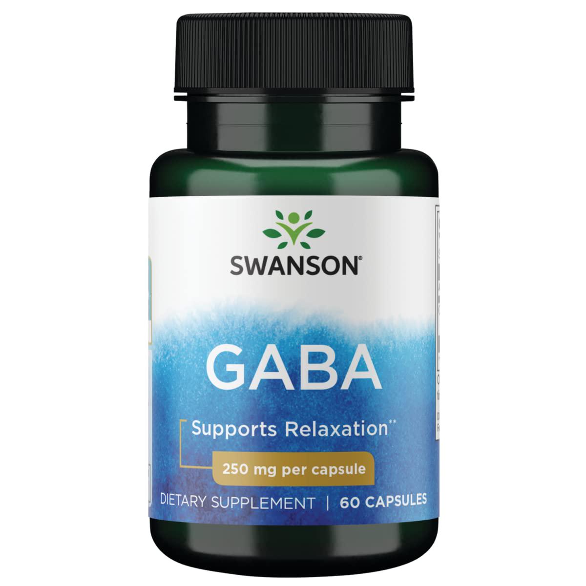 Кислота гамма-аминомасляная Swanson GABA 250 mg 60 капс.