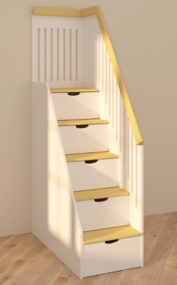 Комод-лестница из дерева Кумано Зефир/Лимонад (КЛЕ-00082051)