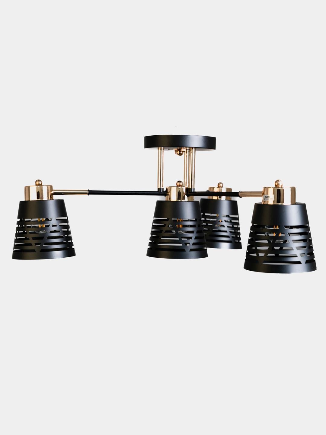 Люстра LK-737C/4 E27 BK+FG (29-466)