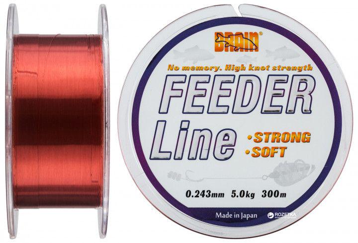 Волосінь Brain Feeder 300 м 0,223 мм 4,3 кг 9,5 lb Copper (10085767) - фото 1