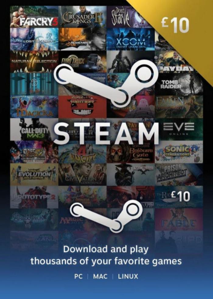 Код активації Steam Gift Card на 10 GBP UK регіон (67581273)