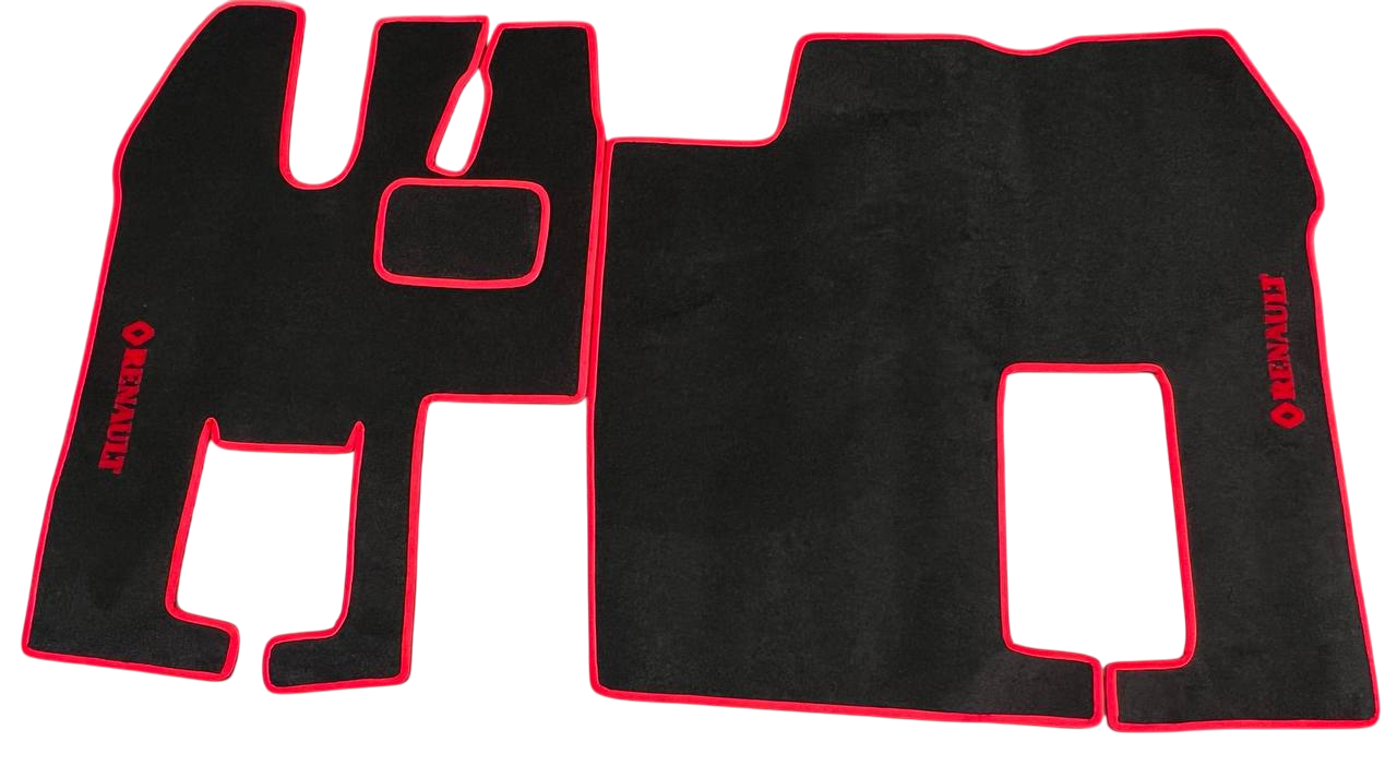 Килимки в салон ворсові для Renault Magnum 460 DXI 2001-2013 проста кабіна 5 шт. Чорний (27326700)