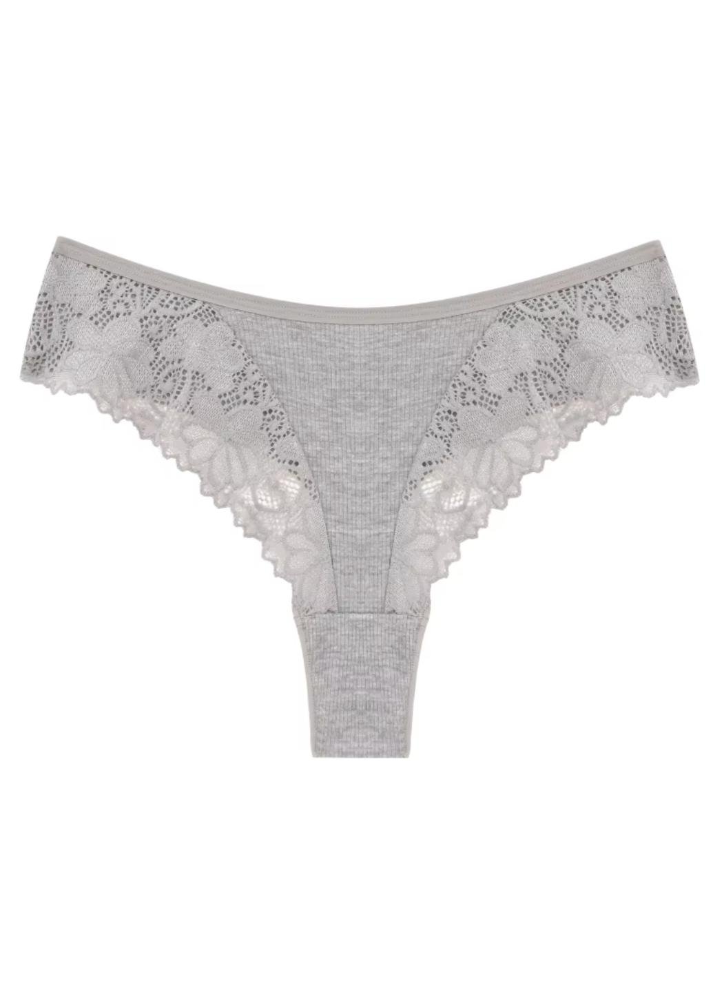 Трусики женские стринги из хлопка Summer Comfort M Серый (1829-44-03)