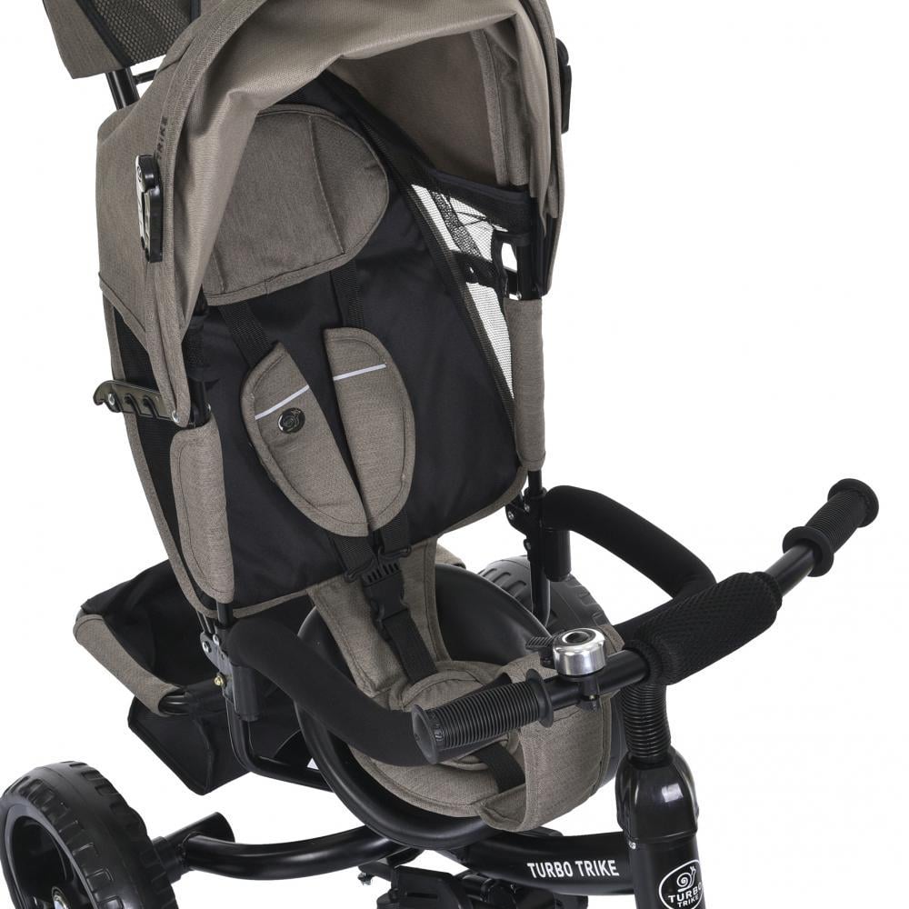 Велосипед триколісний Turbo Trike MT 1005-5 з батьківською ручкою Коричевий - фото 6 Велосипед триколісний Turbo Trike MT 1005-5 з батьківською ручкою Коричевий - фото 6