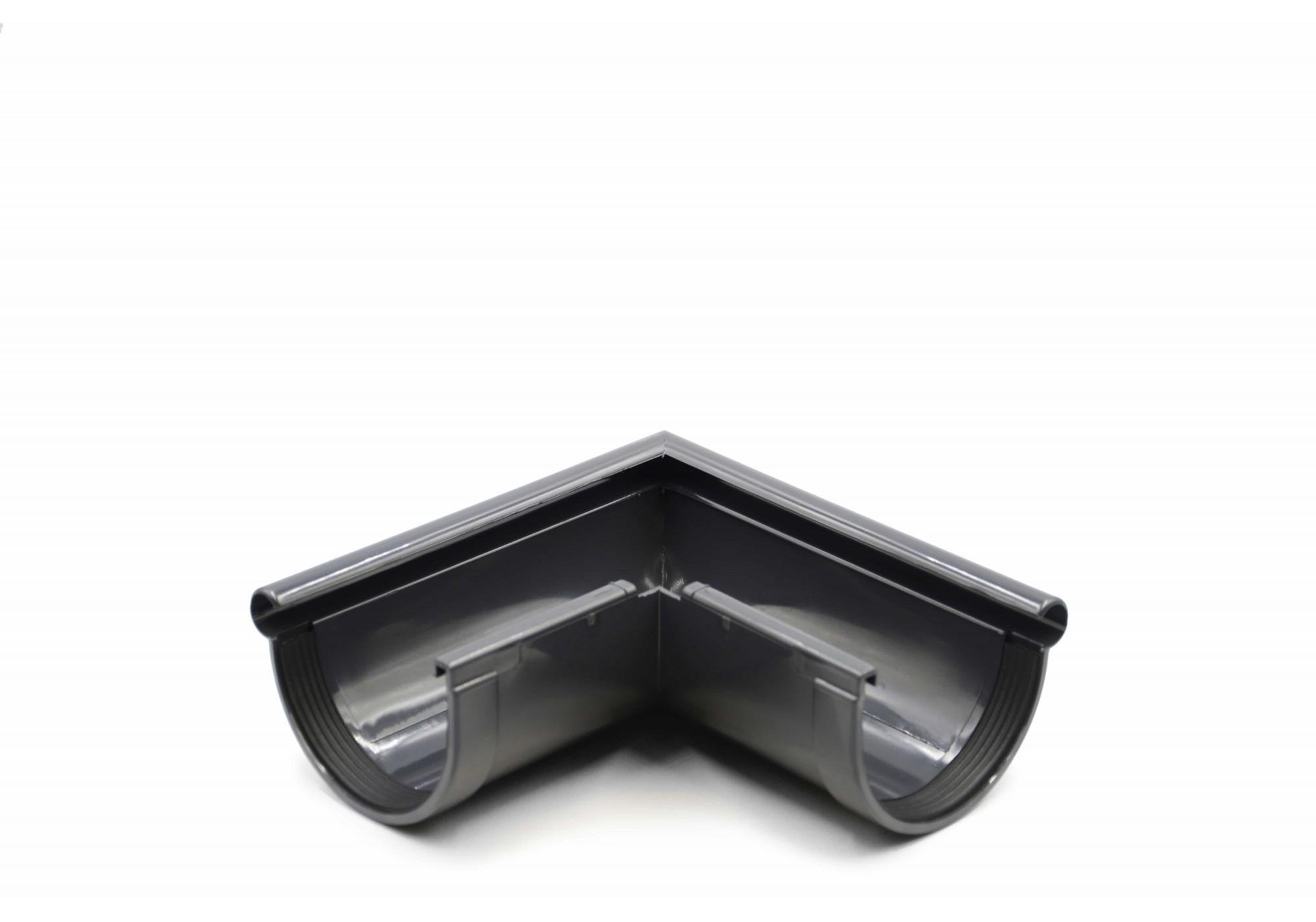 Кут ринви зовнішній RAINWAY 90° 130/100 Графітовий (201120230849) - фото 1