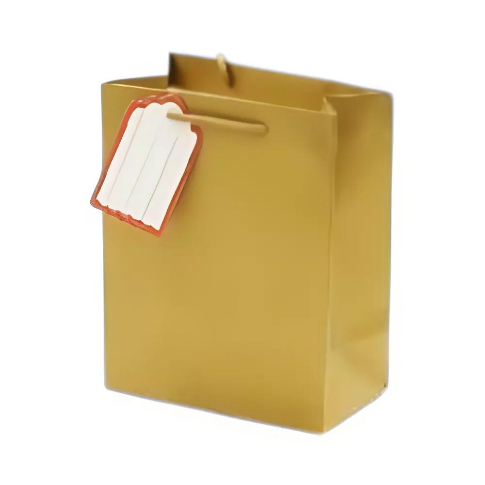 Подарунковий пакет Stenson R96668-M Monochrom 26х32х12 см Коричневий (a62914dd)