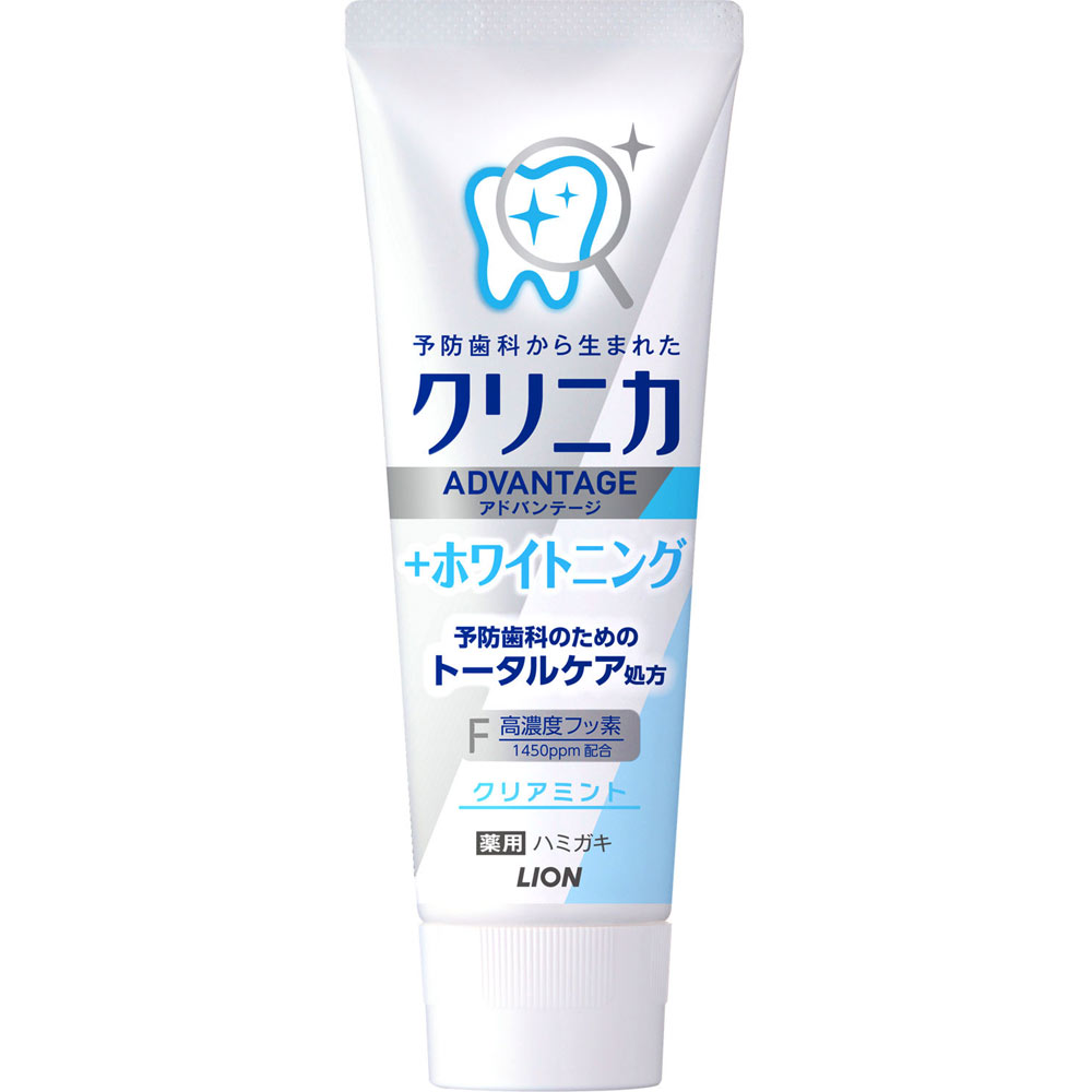 Зубная паста комплексного отбеливающего действия Lion Clinica Advantage Clear Mint 130 г (33531570)